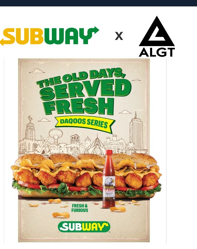 Subway × ALGT Daqoos Series poster