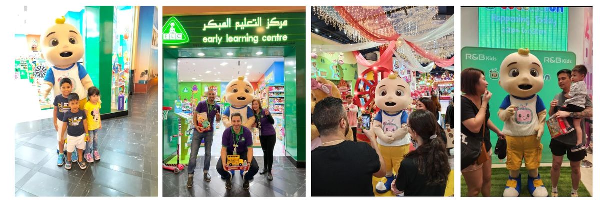 CoComelon mascot event at ELC store